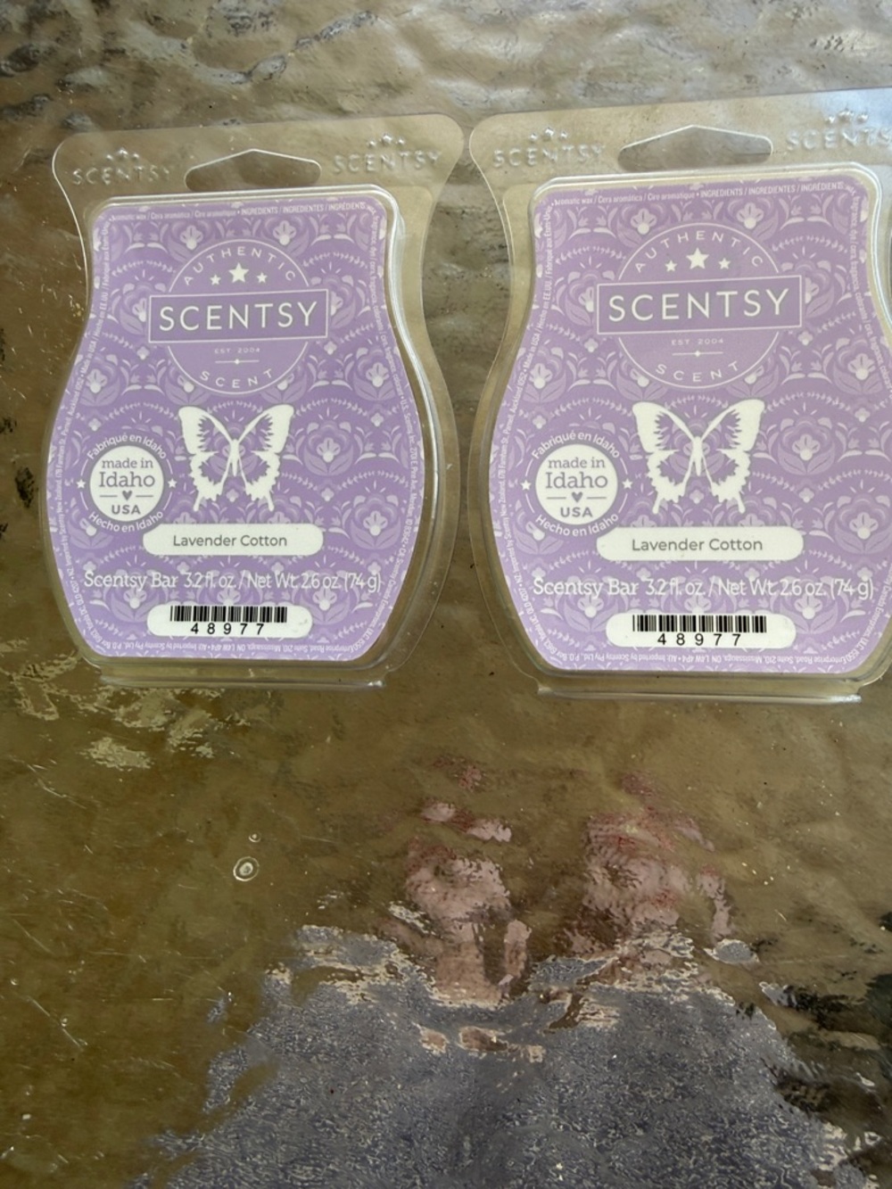Scentsy Lavender Cotton Wax Bar Duo - Light Purple